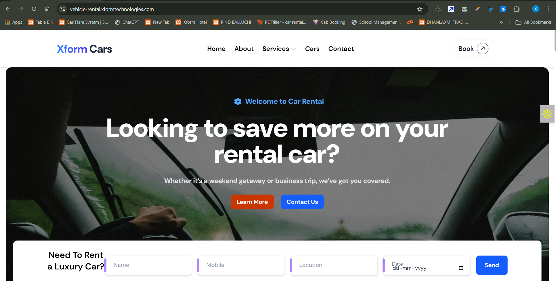 Chauffeur Booking Software Rome Italy - Booking